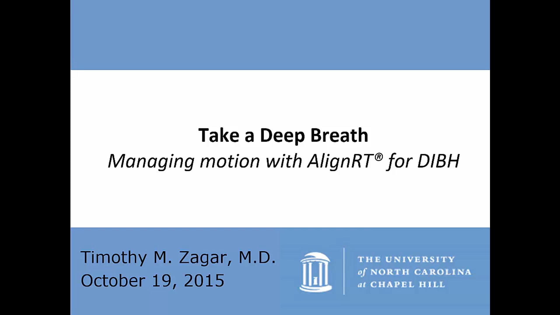 Take a Deep Breath: Managing Motion with AlignRT for DIBH