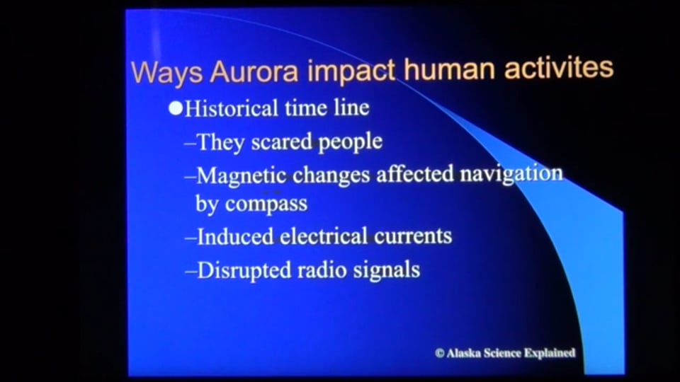 Aurora Impact on Human Activities - 2015