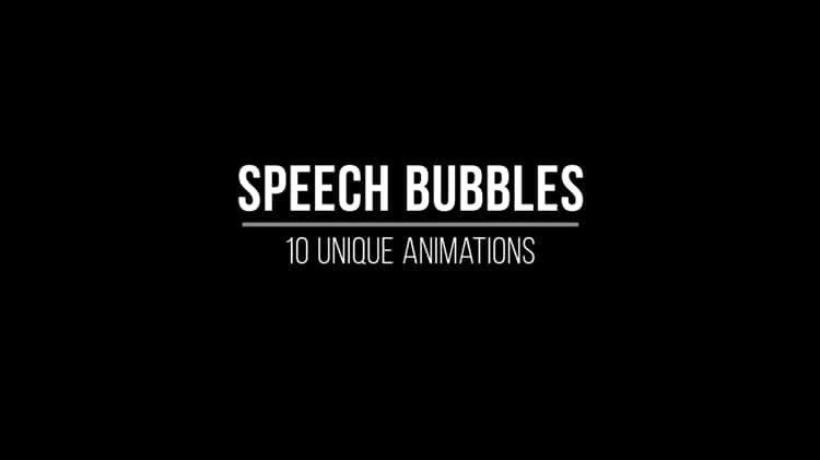 Speech Bubbles - After Effects Templates