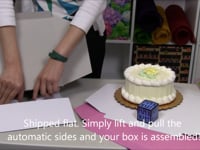 White Automatic Cake Boxes Wholesale