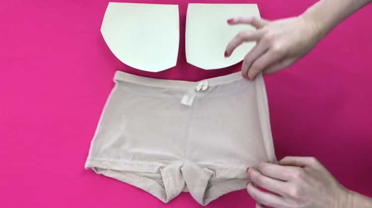 Inserting Bubbles Booty Pads into our Pin-up Padded Boyshort on Vimeo
