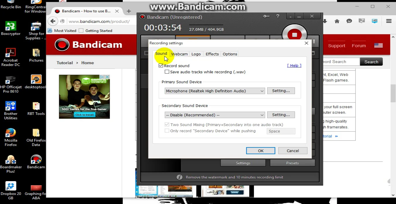 Bandicam Tutorial