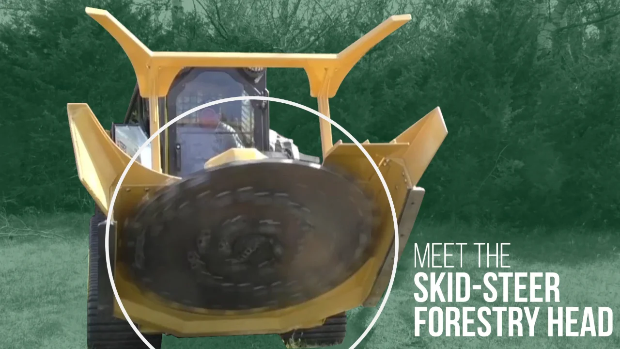SkidSteer Forestry Mulcher Operating Techniques Diamond Mowers