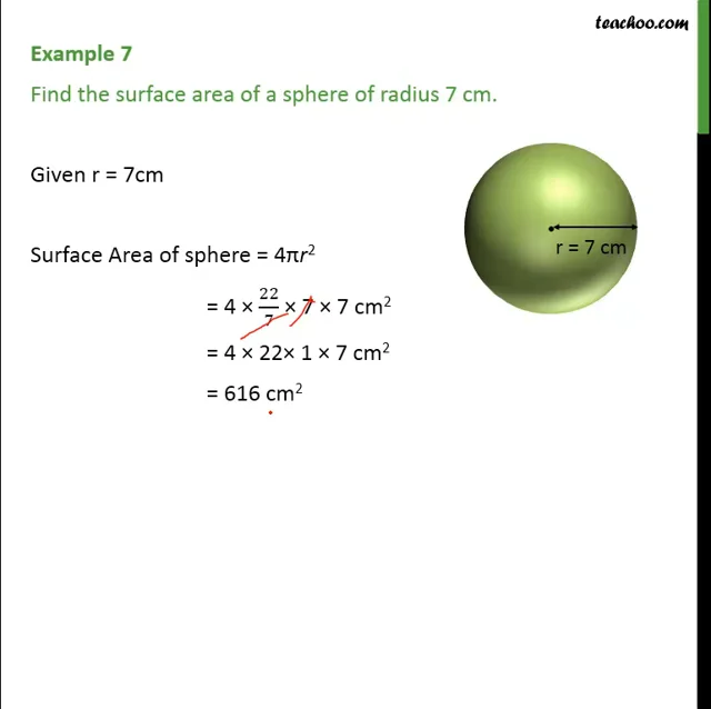 Find the radius of a deals sphere