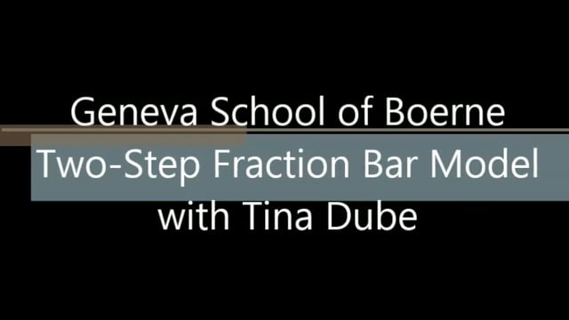 Two-Step Fraction Bar Model