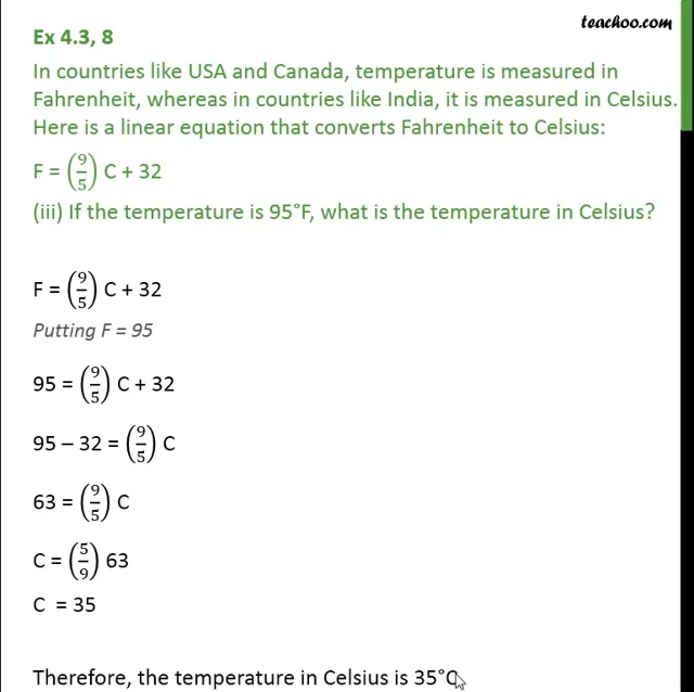 95 fahrenheit 2025 in celsius