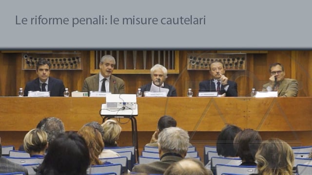 Le riforme penali: le misure cautelari - 10/12/2015