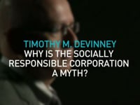 TIMOTHY M DEVINNEY | WHY IS THE SOCIALLY RESPONSIBLE CORPORATION A MYTH?