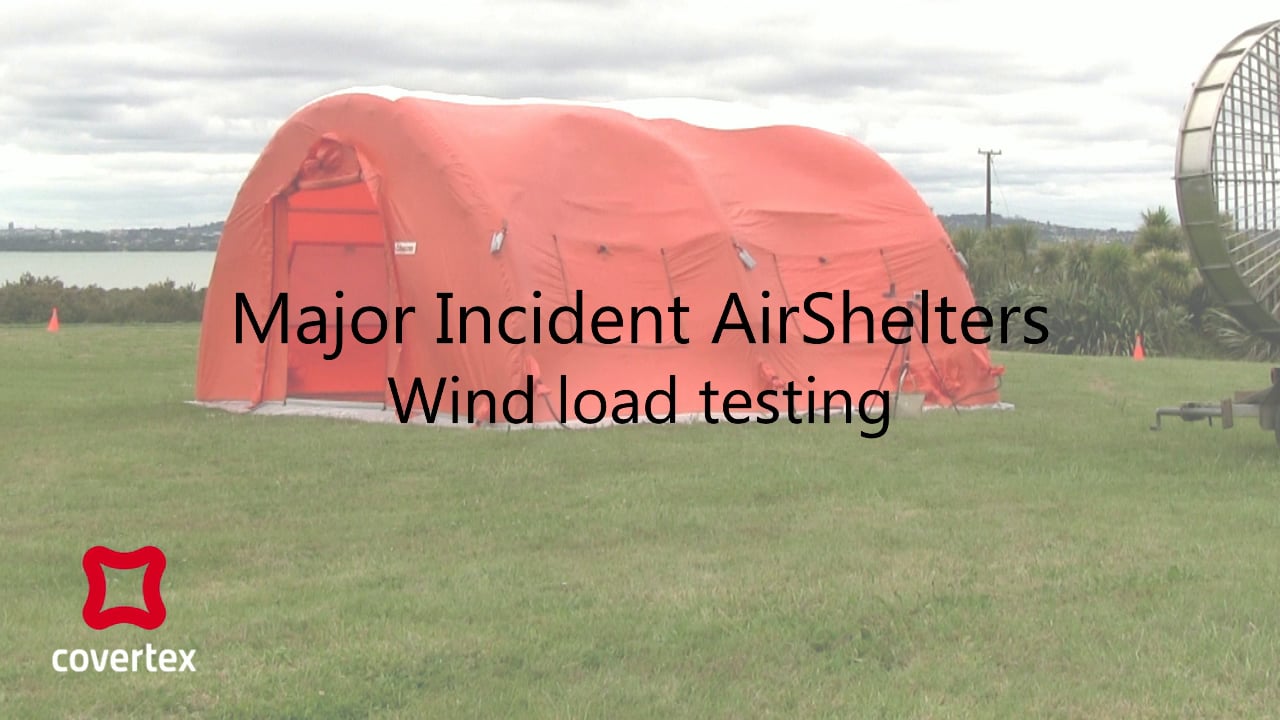 Wind Load Testing - Major Incident AirShelter (MIAS) - Covertex Ltd On ...