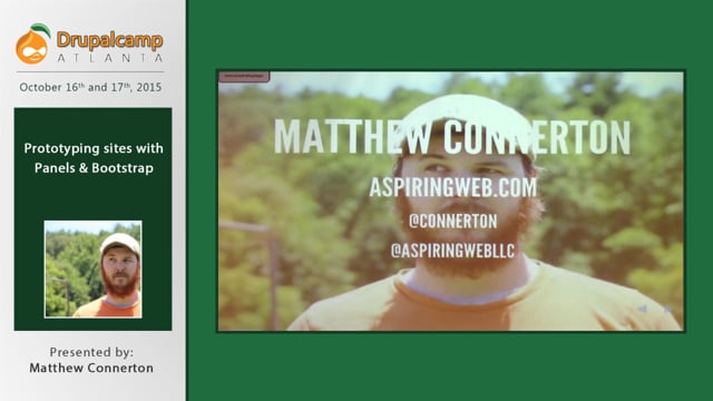 d2_464_-_1100_-_Prototyping_sites_with_Panels_&amp;_Bootstrap_-_Matthew_Connerton on Vimeo