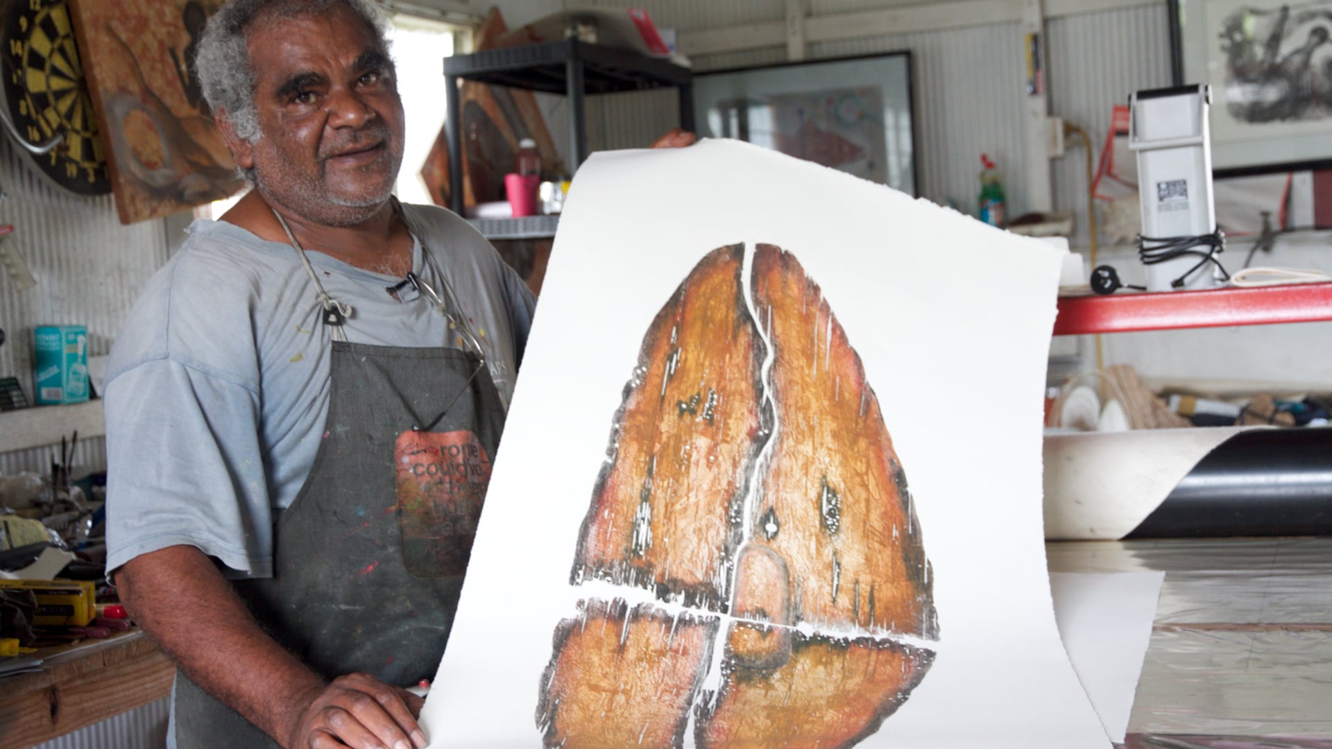 Behind the shield of artist Paul Bong