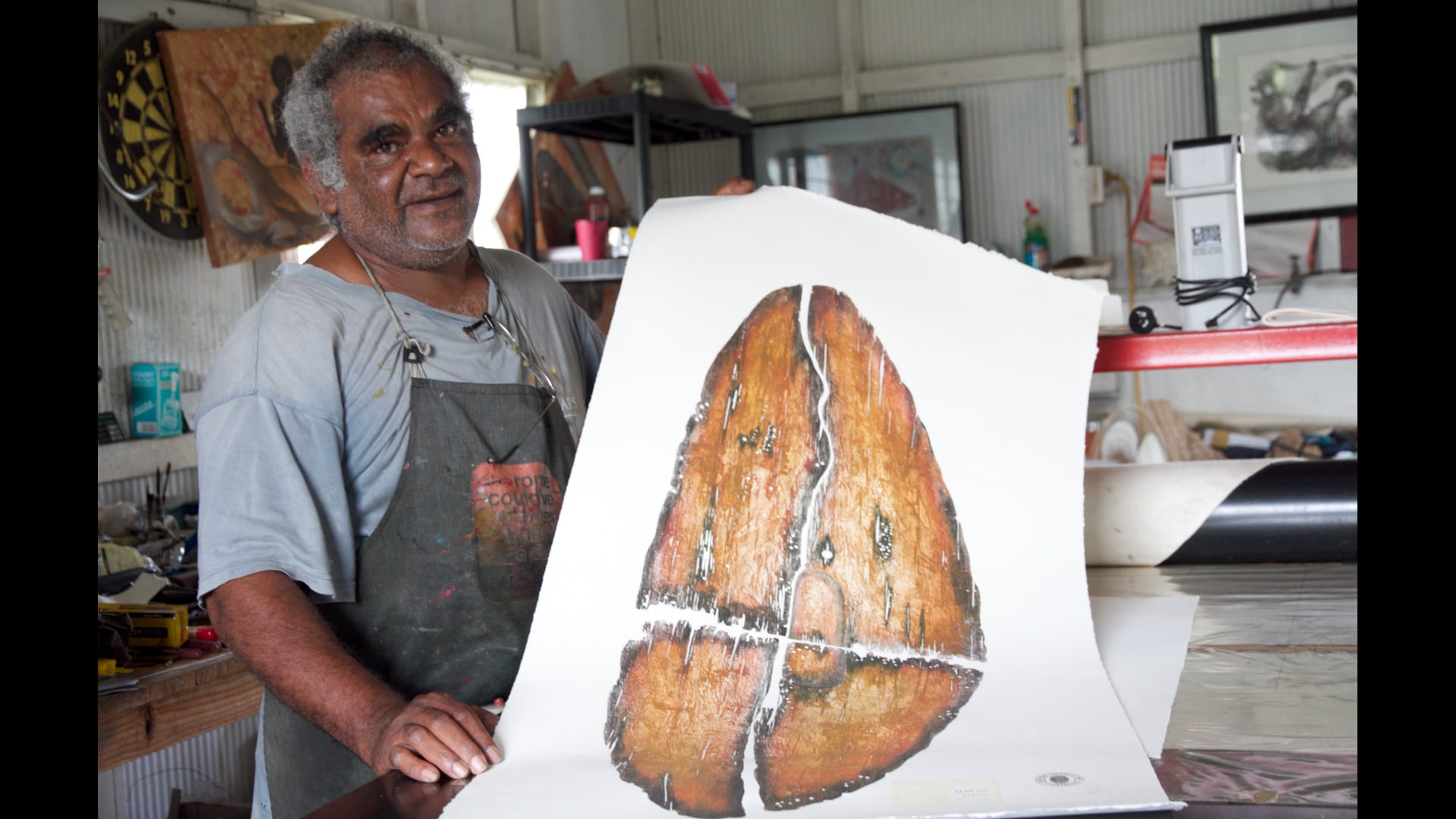 Behind the shield of artist Paul Bong