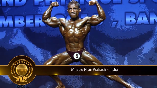 Bodybuilding Men - Mhatre Nitin Prakash - India, 7th WBPF World Ch ...