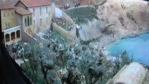 Inauguració pessebre del CER, una reproducció a escala de la platja de la Creu