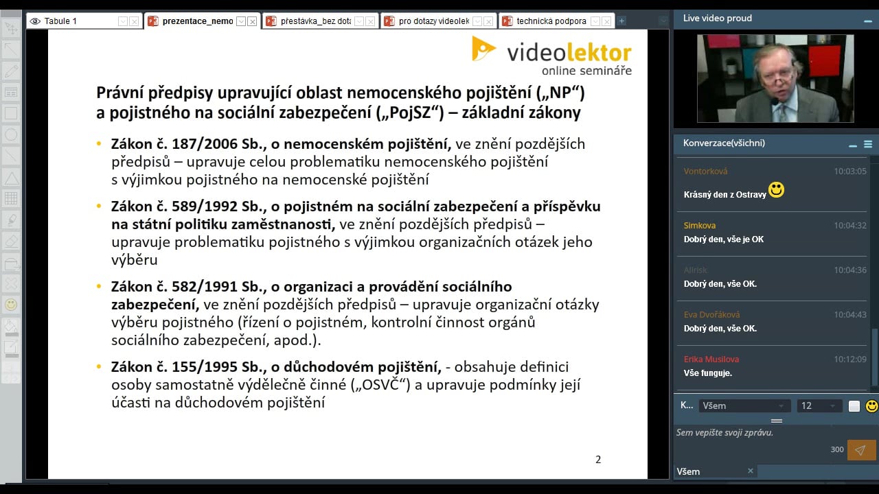 Nemocenské pojištění a pojistné na sociální zabezpečení v roce 2016
