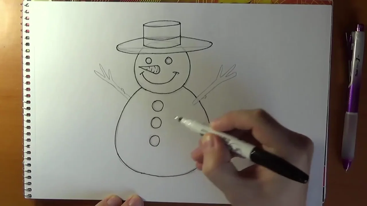 How to Draw a Snowman