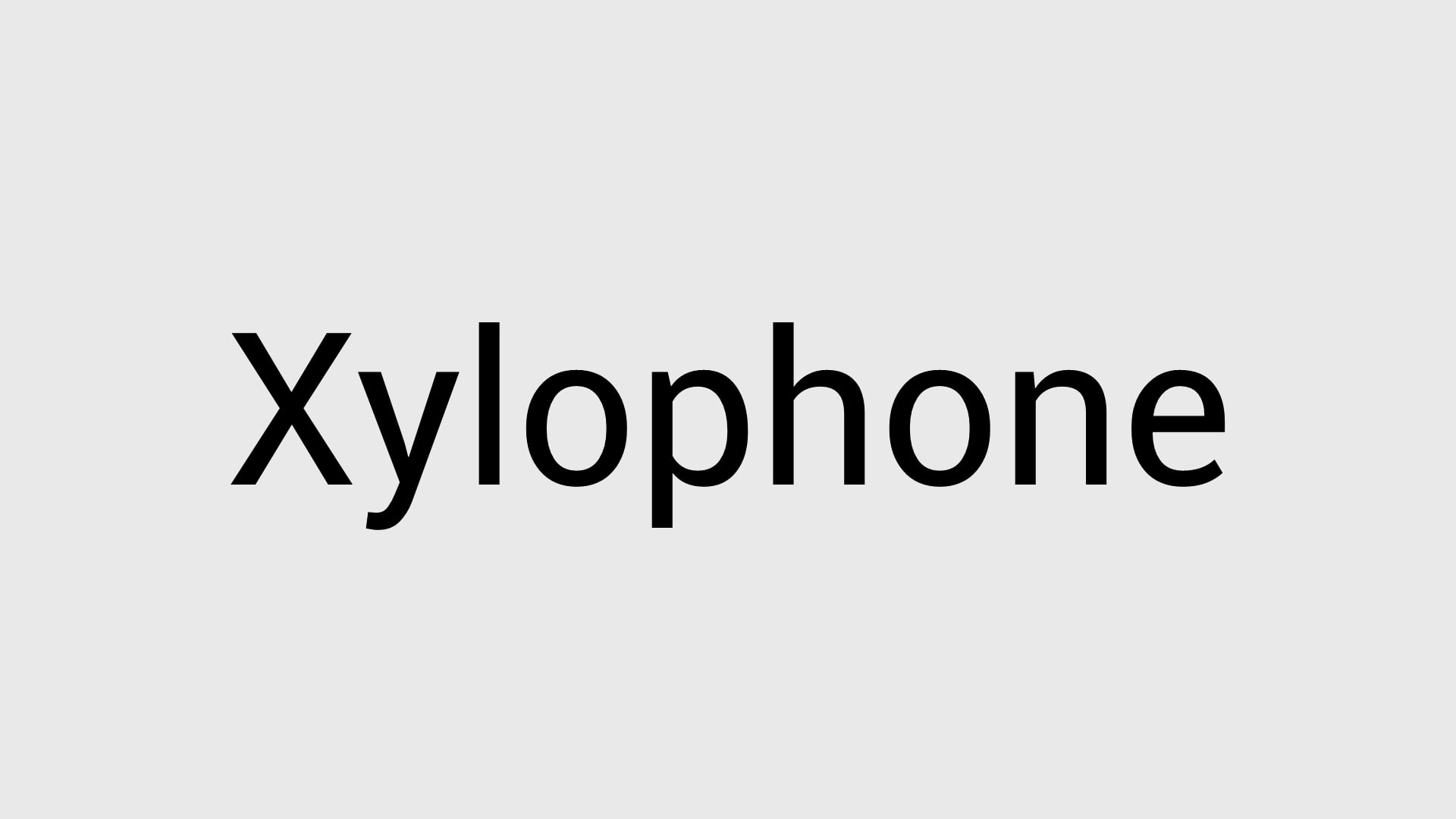 Proper Pronunciation Xylophone on Vimeo