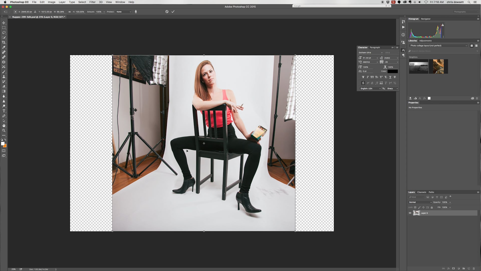 How to magically extend a seamless backdrop on Vimeo