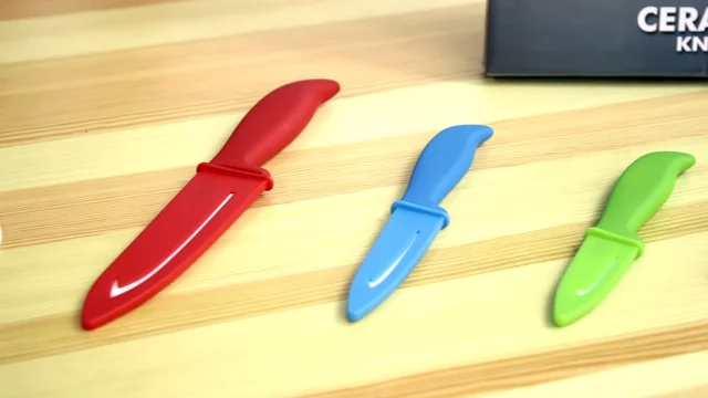 Vos Ceramic Knife Set With Covers 11 Kitchen Knives Pcs and a Peeler Blue,  1 Set - Kroger