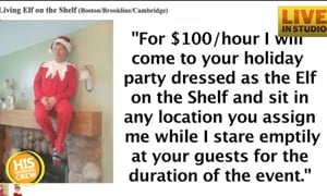 Man Works as Real Life Elf on the Shelf
