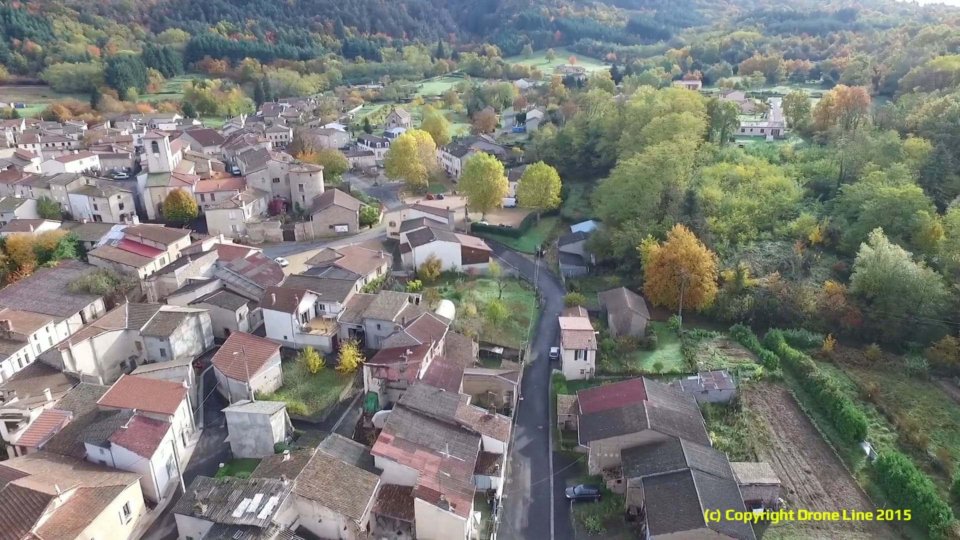 Survol du Village de Ris