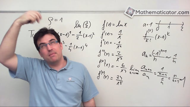 42. Mocninné řady - Taylorova řada 6 - Odhad hodnoty logaritmu