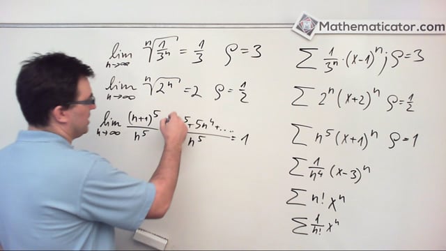 30. Mocninné řady - poloměr konvergence procvičení