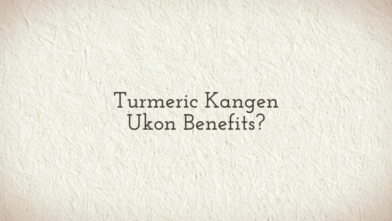 Turmeric Kangen Ukon Benefits' Video on Vimeo
