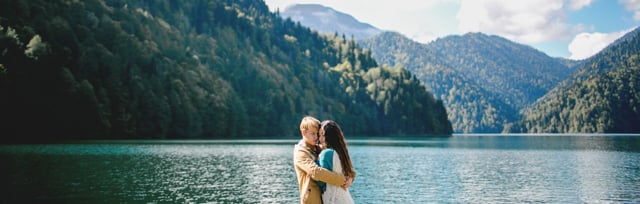 Lake Ritsa Engagement Session | Abkhazia