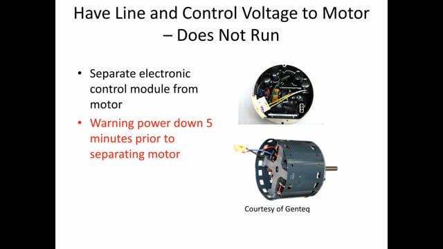 Troubleshooting Indoor Fan Motors - PWM