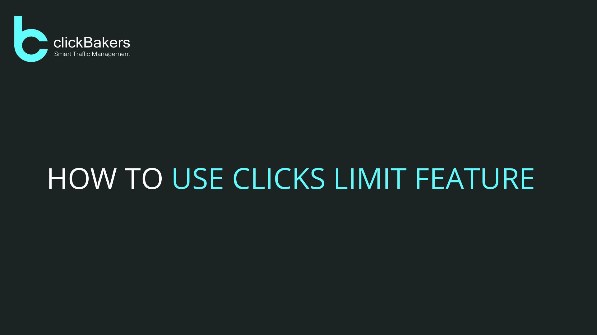 Tutorial - Clicks Limit Feature on Vimeo