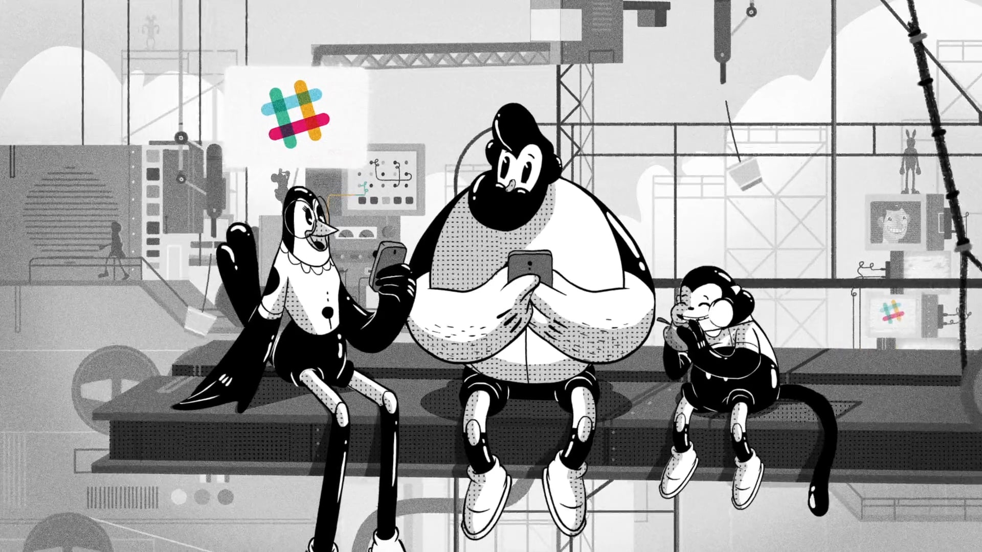 Slack - Animated Commercial "Spaceship"