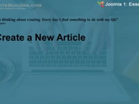Intro to Joomla 3 - Lesson 4b