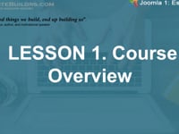 Intro to Joomla 3 -  Lesson 1a