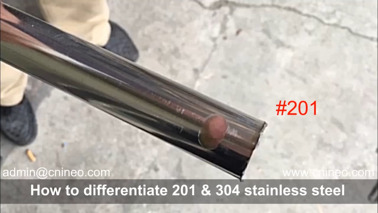 How to differentiate S.S.201 & S.S.304 (stainless steel testing liquid) on Vimeo