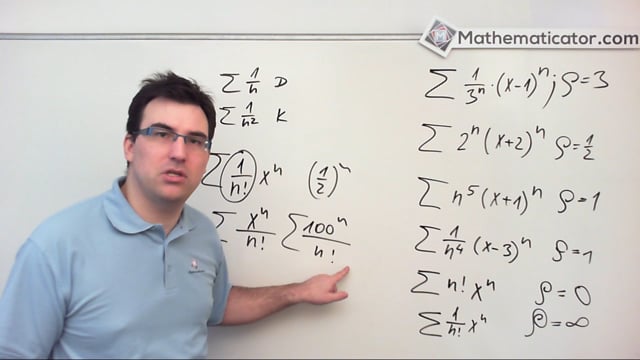 31. Mocninné řady - poloměr konvergence analýza a diskuze