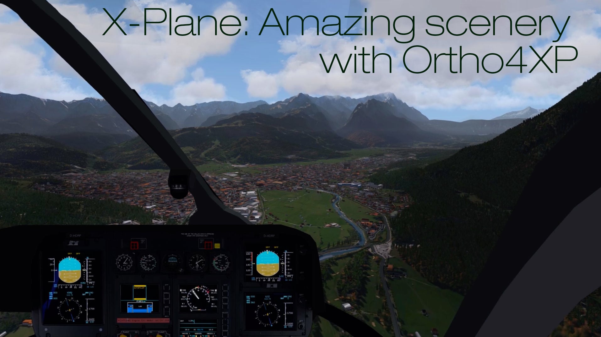 X-Plane] Maxed Out Amazing Scenery With Ortho4Xp – Vfr-Flight Across The  Alps On Vimeo