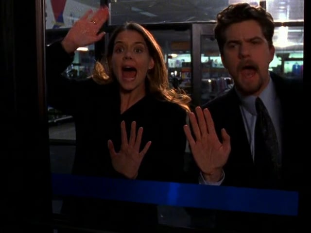 "Dawson's Creek" Pacey and Joey locked in K-Mart
