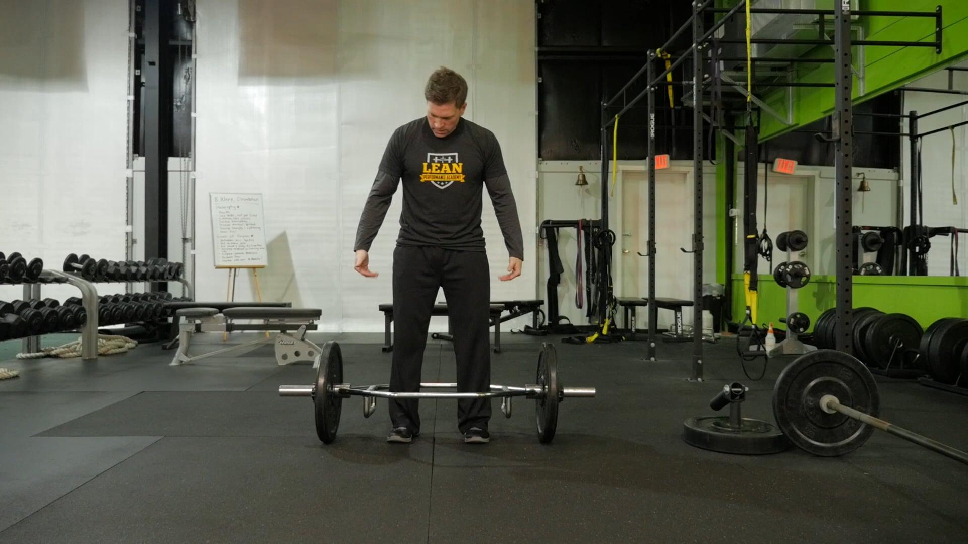 Low Grip Trap Bar Deadlift on Vimeo
