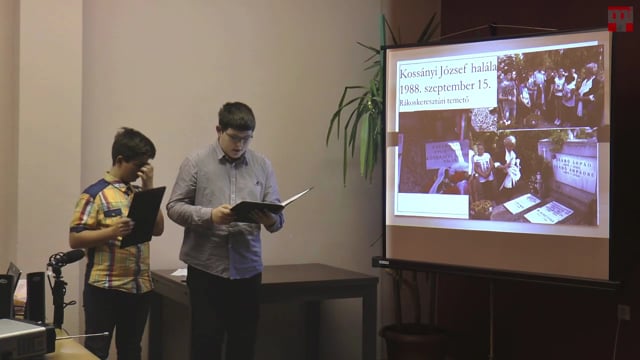 Kincskeresők 2015 - Keresztes Botond és Marikovecz Péter, Komáromszentpéter - Szentpéter szülötte, Kossányi József