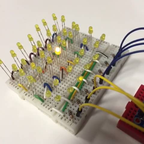 42 LED Grid on Vimeo