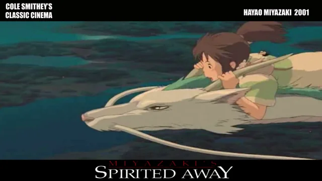 spirited away haku and chihiro flying