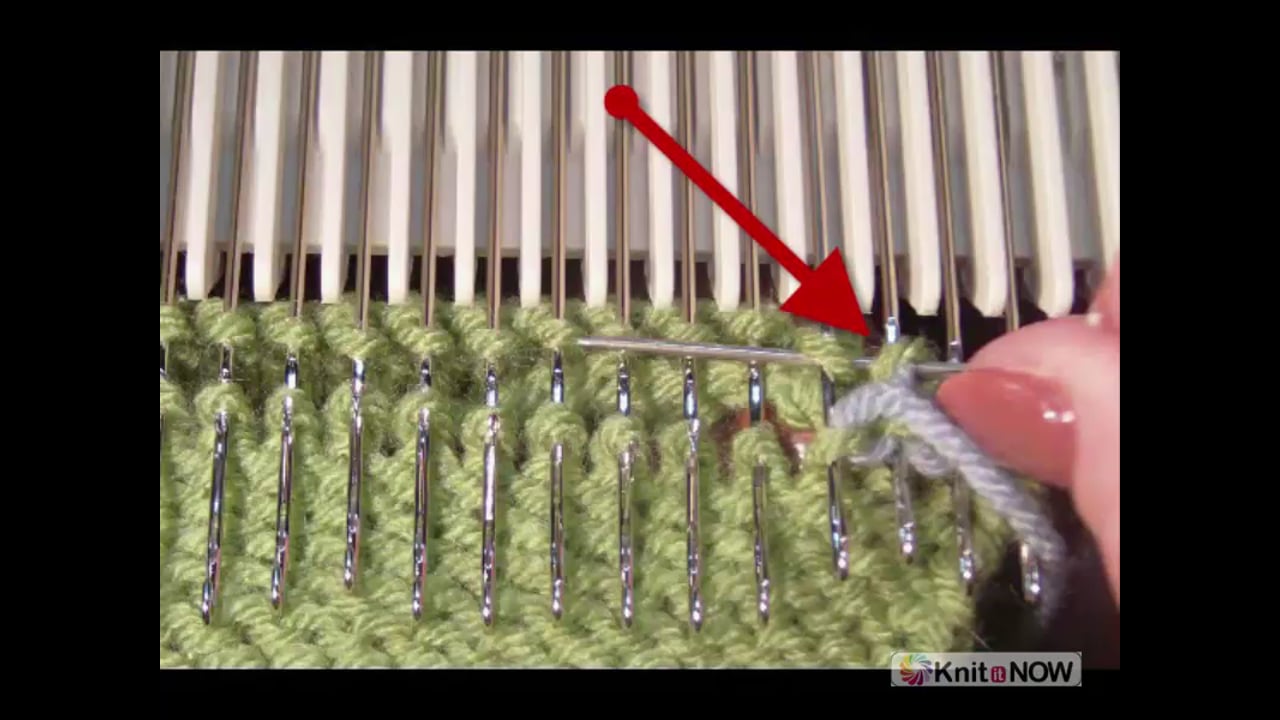 Kitchener Stitch on the Machine Purl Side Machine Knitting Tutorial