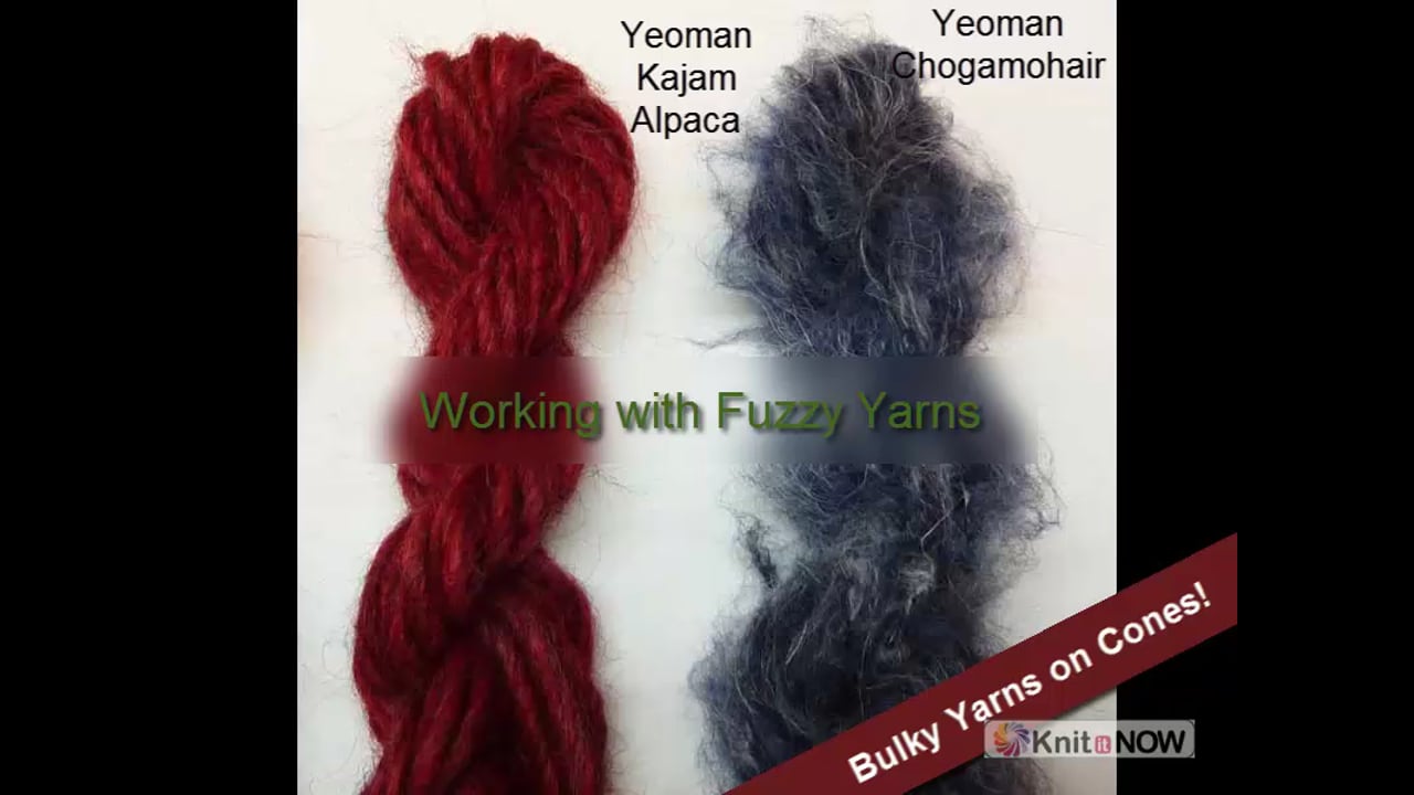 Working with Fuzzy Yarn Machine Knitting Tutorial