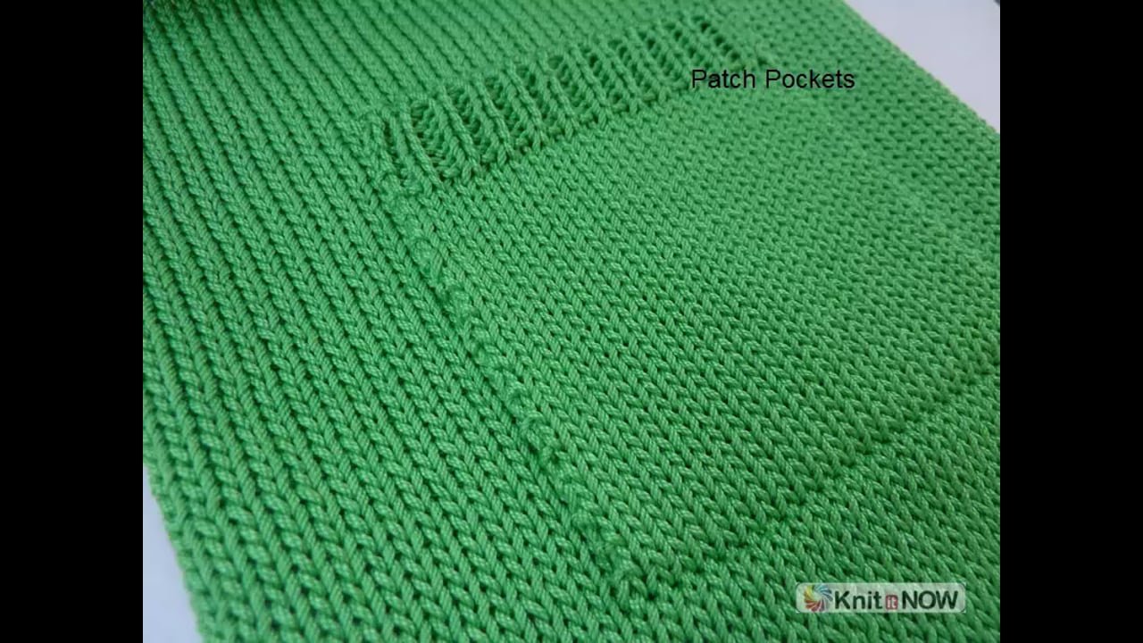 Patch Pockets Machine Knitting Tutorial