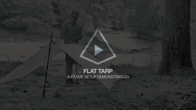 Flat Tarp (A-Frame) Setup Demonstration