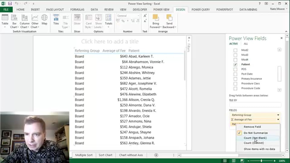 Excel Video 491 Aggregations in Power View