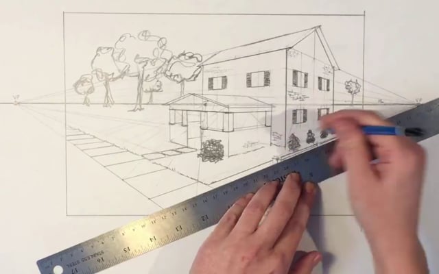 One Point Perspective Drawing on Vimeo