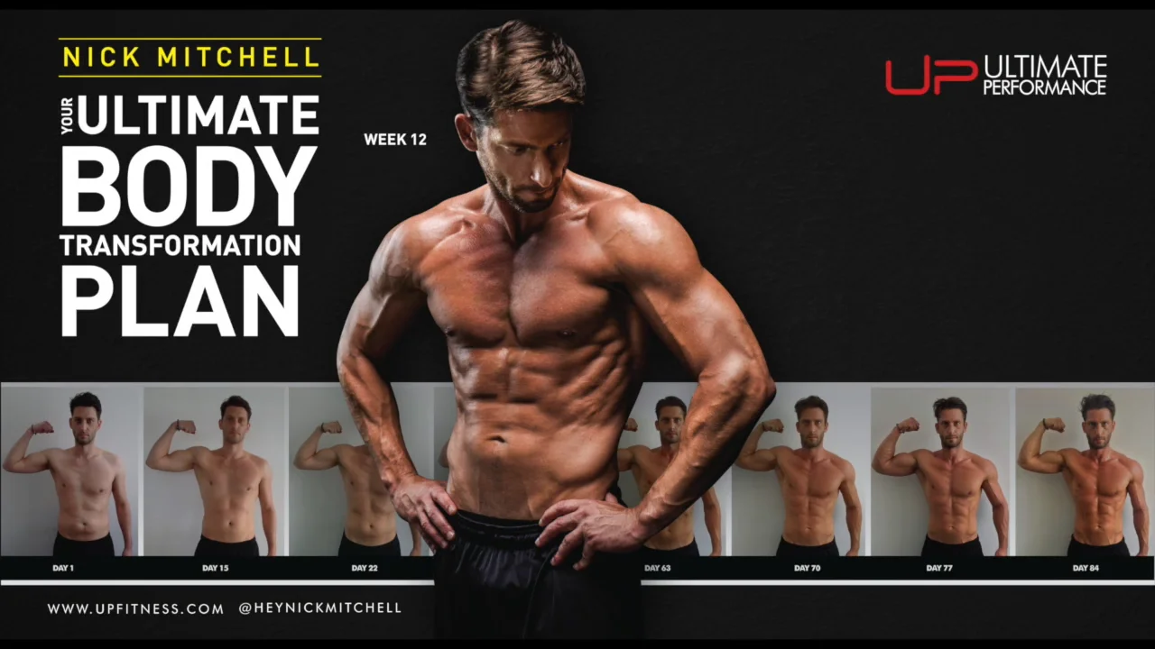 Your Ultimate body Transformation Plan by Nick Mitchell, featuring