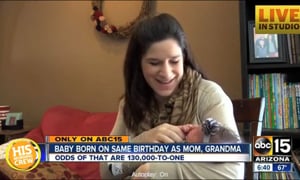 Baby Shares Birthday with Two Important People